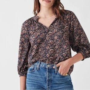 Faherty Floral Print Portia Women's Top - Size Small NWT